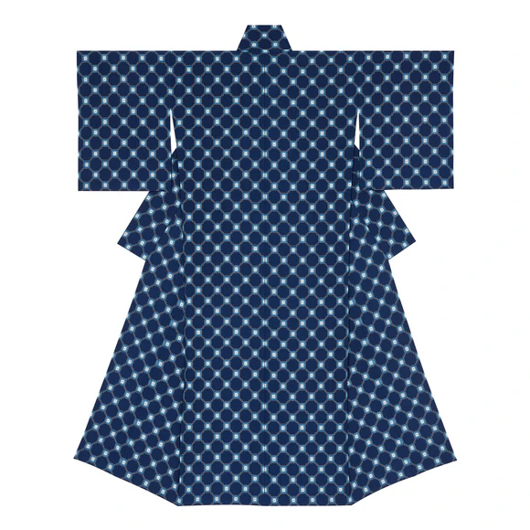 久留米絣着物「雨声を聞く」(加藤 伸子)｜ギャラリージャパン