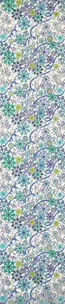 Obi Sash with Design in Stencil Resist Picture Dyeing "Bright and Clear"
