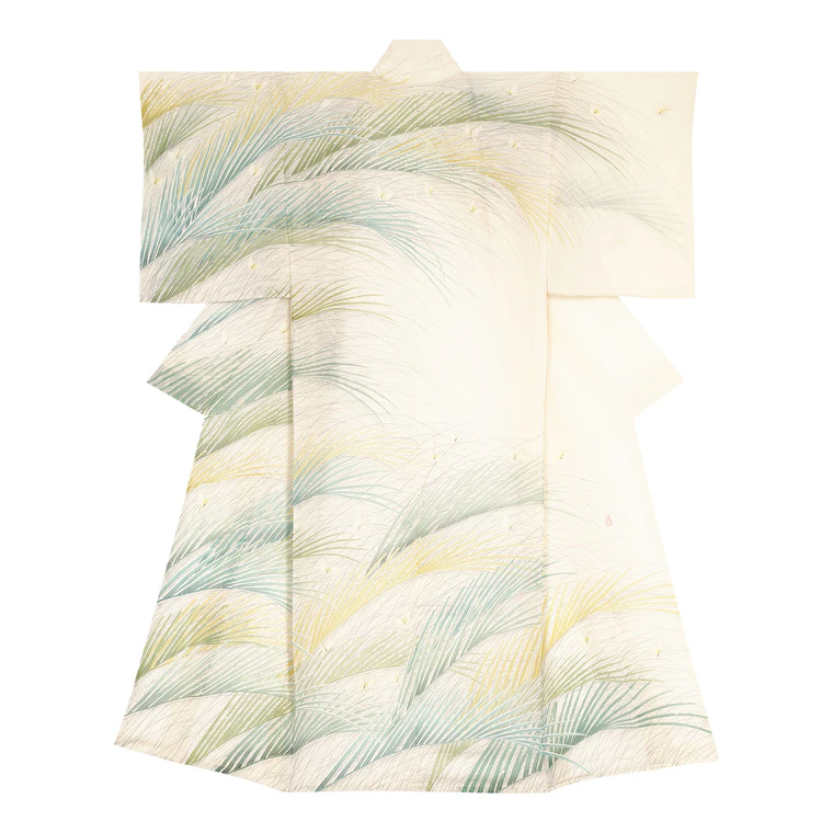 photo Formal Kimono with Design in Yūzen Dyeing "Almost Summer"