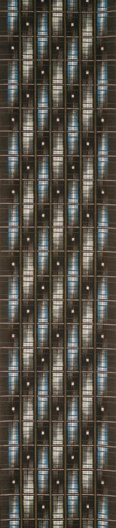 photo 紬織絣帯「白露」