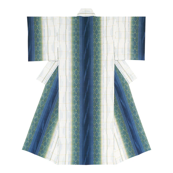 Kimono of Kurume Kasuri "Sound of Stream"