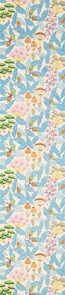 型絵染帯「オキナワウラジロガシの実る森」
