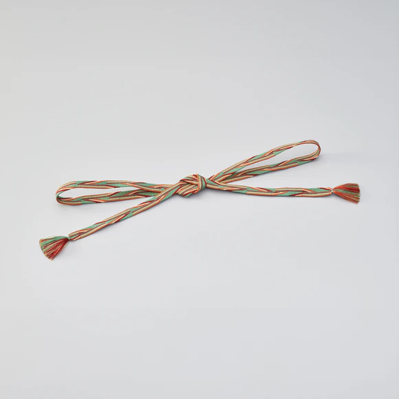 Obijime Made of Braided Cord in Variegated  Ayatake Takedagumi 