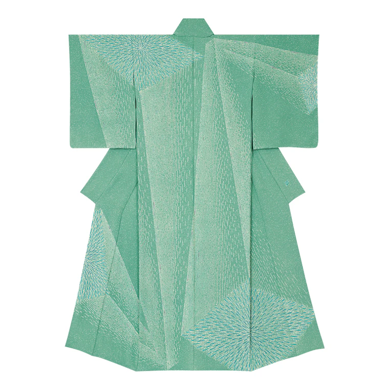 photo Formal Kimono with Design in Yūzen Dyeing "Double Concerto"