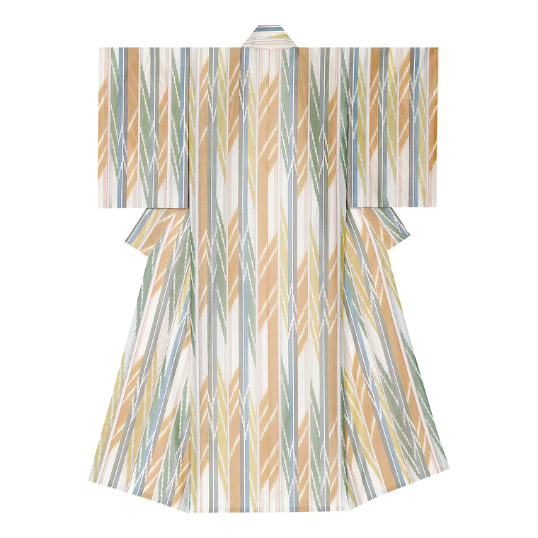 photo Kimono of variegated gauze weave cloth "Autumn Light"