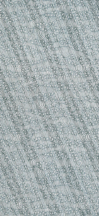 photo Edo Komon Cloth for Kimono, Tate-ro "Left Reins on Wave Crests"