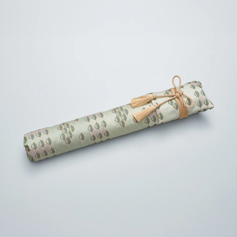 photo Saga nishiki bag for flute "Green Rises"