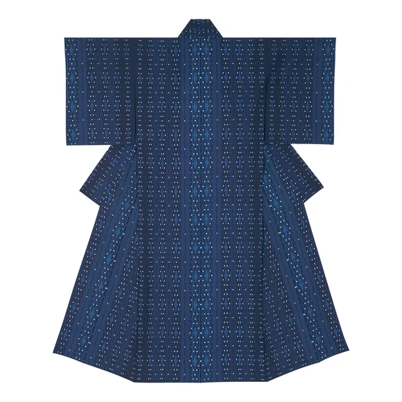 Kimono of Kurume Kasuri 