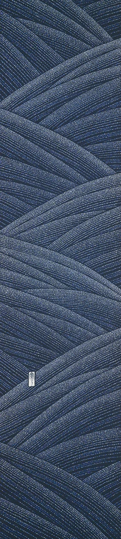 photo Obi Sash with Design in Yūzen Dyeing "Sound of Waves"