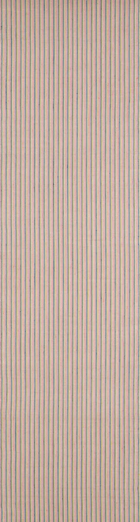 photo Warp and Weft Tsumugi Cloth for Kimono "Bamboo Green and Red"