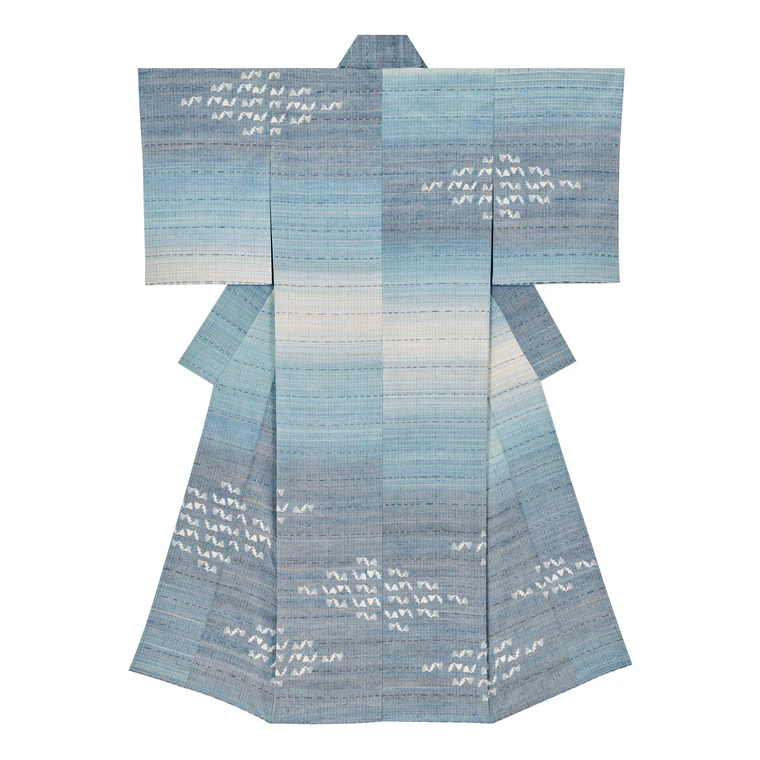 photo Kimono of Tsumugi "Floating"