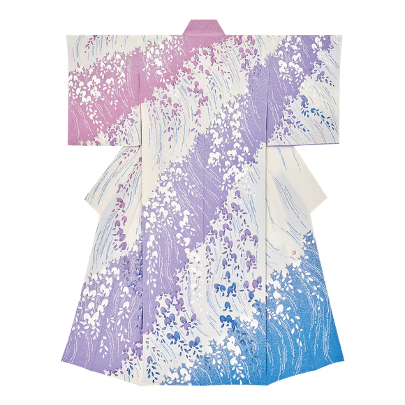 Formal Kimono with Design in Yūzen Dyeing "Spring Sunshine"