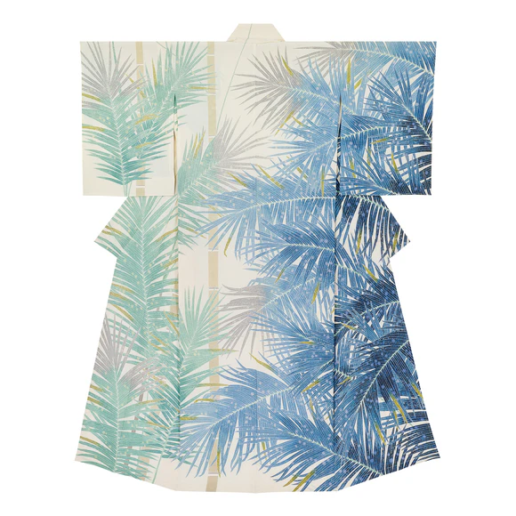 Formal Kimono with Design in Yūzen Dyeing "Coolness"