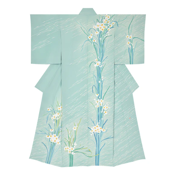 Formal Kimono with Design in Yūzen Dyeing "Beginning of Spring"