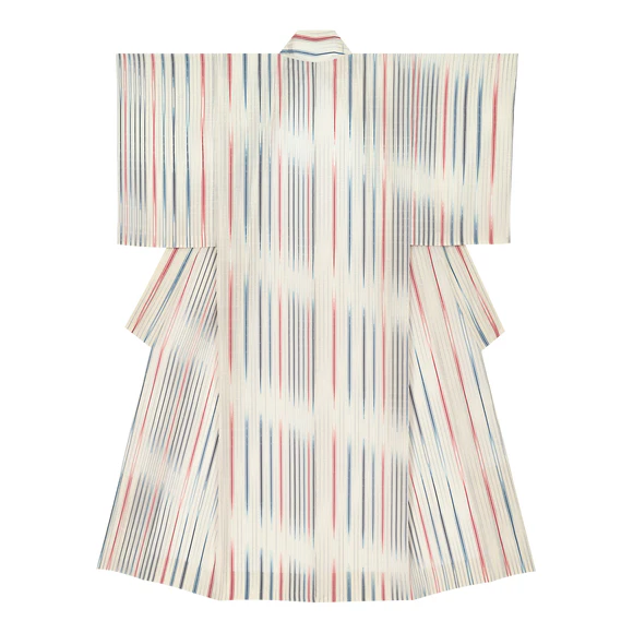 Raw Silk Kimono in Dōton Weave "hibari"