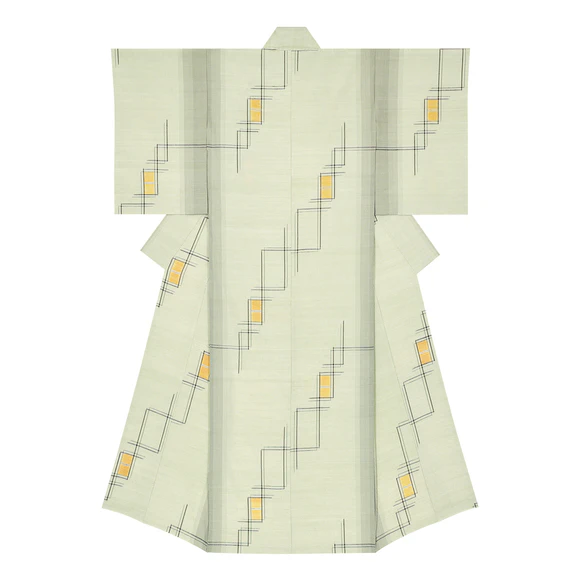 Kimono of Tsumugi "Early Evening in Spring"