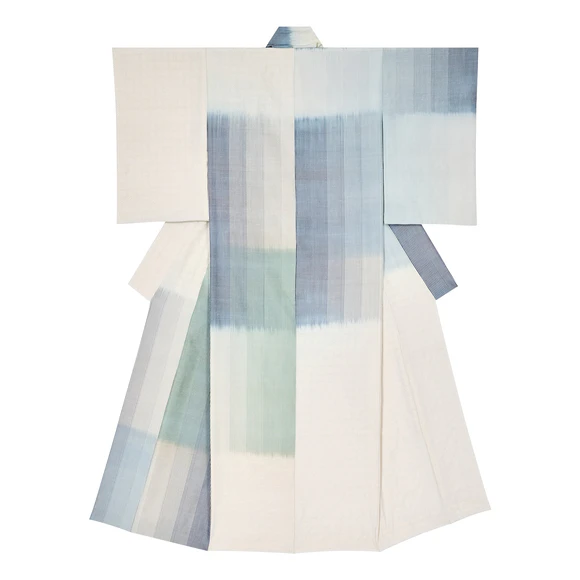 Kimono of Tsumugi "Blue Ridgeline"
