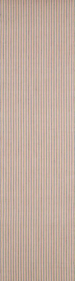 Warp and Weft Tsumugi Cloth for Kimono "Bamboo Green and Red"
