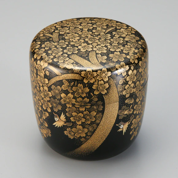 平棗　千鳥 沈金棗「千鳥」 (Fumio Mae) ｜Gallery Japan