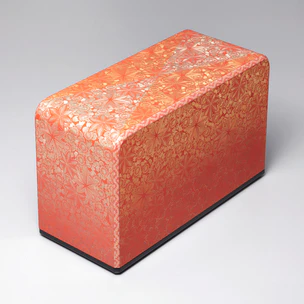 Box with Design in Chinkin "Cherry Blossoms and Maple Leaves"
