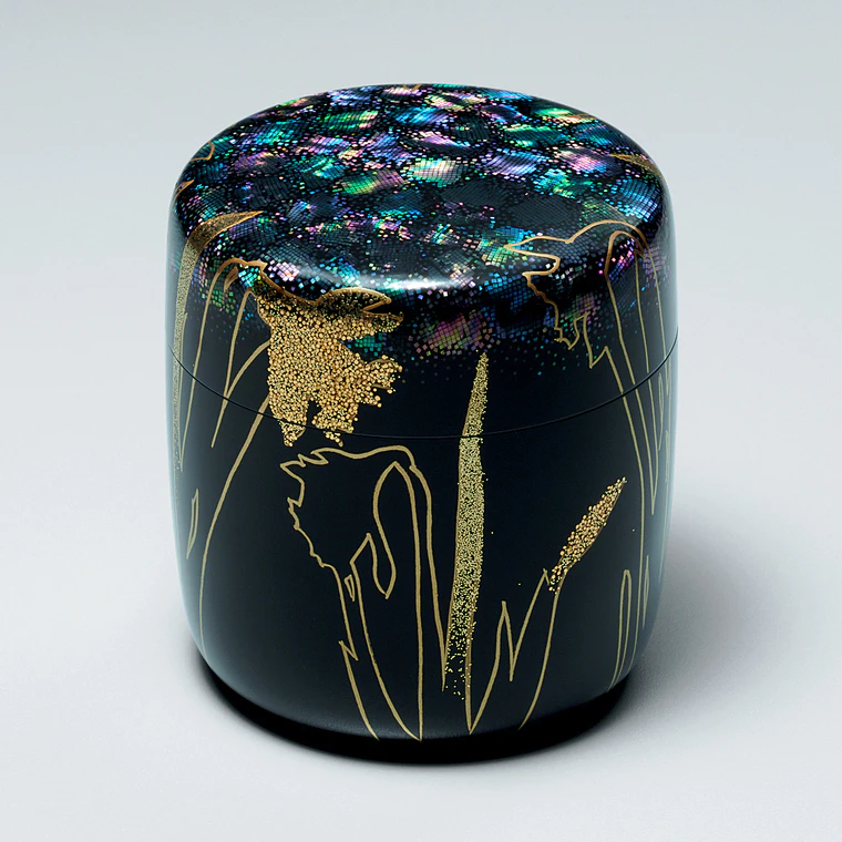 写真:切貝蒔絵棗「春」