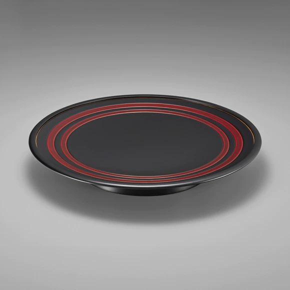 Tray Made by Bending Work with Tamenuri