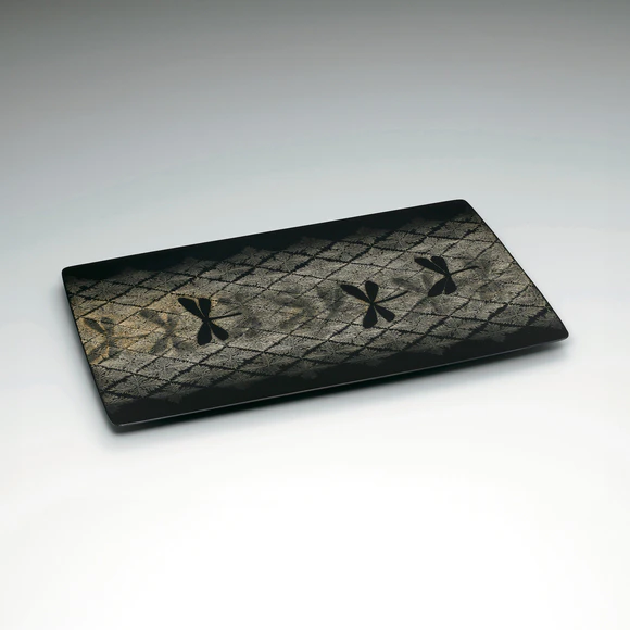 Tray with Design in Chinkin "Between the Trees"