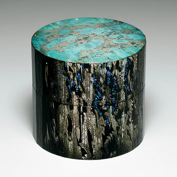 沈金象嵌花文箱(水谷内 修)｜ギャラリージャパン