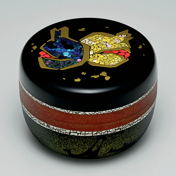 平文蒔絵中次「露花」 (Kenji Komatsubara) ｜Gallery Japan