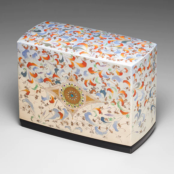 蒔絵箱「襲・朱鷺色」(坂下 好晴)｜ギャラリージャパン