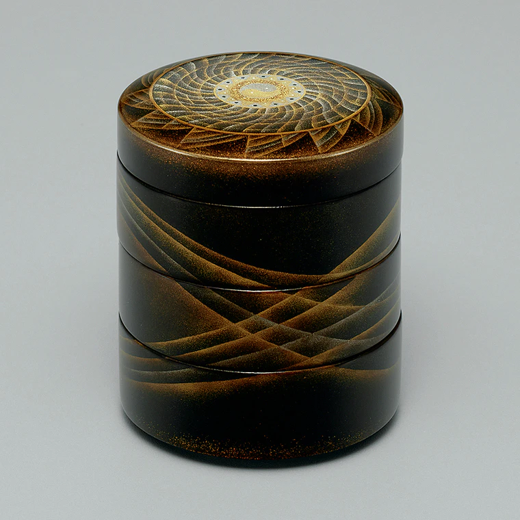 photo Tiered Incense Container with Design in Makie "Circulation"