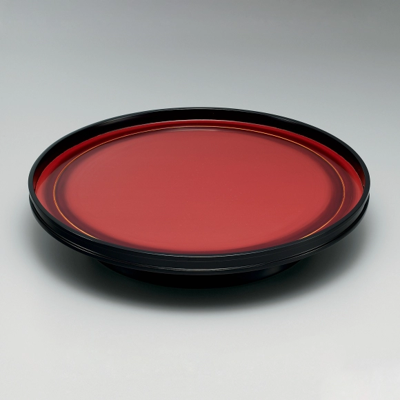 Footed Tray Made by Bending Work "Flames"