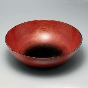 Dark Red Bowl with Design in Kinma