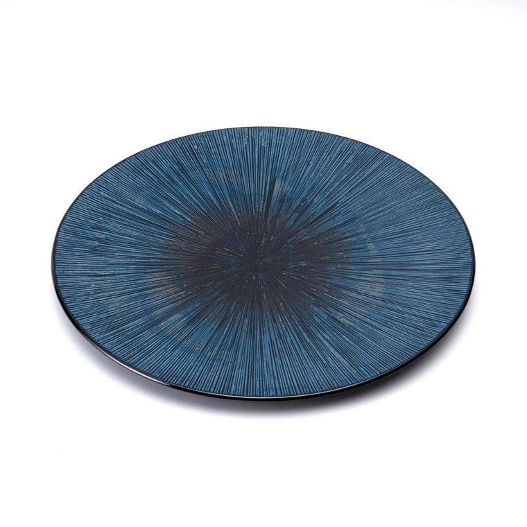 photo Plate with Design in Kinma "Floating and Sinking"