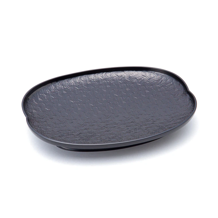 photo 乾漆網代盆「常磐」