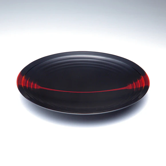 鈴木忠次作 木製皿 漆芸 漆器 菓子鉢 未使用品 伝統工芸 稀少