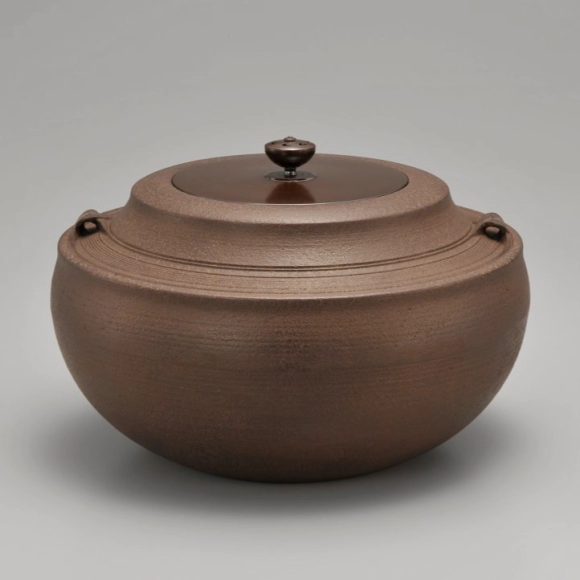 伊藤庄鋳造　茶釜　鉄釜　刷毛目　姥口 伊藤庄鋳造 茶釜 鉄釜 刷毛目 姥口 古芦屋姥口雹釜 -