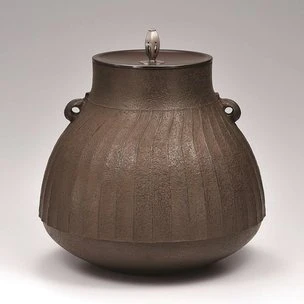 Crane Neck Tea Ceremony Kettle with Line Design