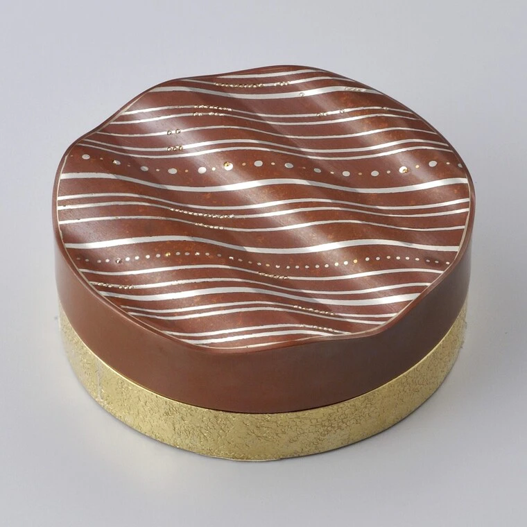 photo Incense Container with Inlay "Waves Coming In One After Another"