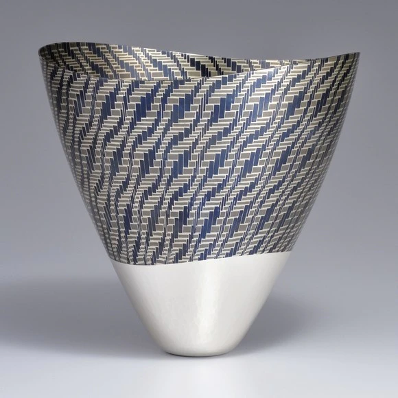 Vessel Made by Wire-Weaving Method "Rhythm"
