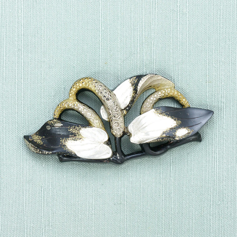 photo Obi Sash Clip in Shape of Hangesho (Lizard's Tail)