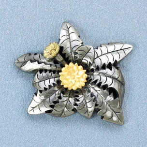 【如雲】花咲爺 蝋型鋳金 彫金家 洋銀製 アンティーク 如雲】花咲爺 蝋型鋳金 彫金家 洋銀製 アンティーク 如雲】花咲爺