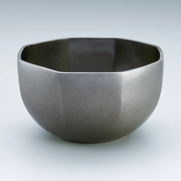 Bowl of Shibuichi Made in Hammer Ｗork