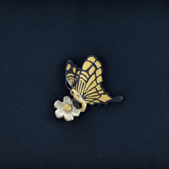 Metal Fitting in Shape of Swallowtail Butterfly
