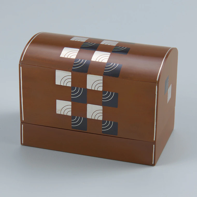 photo Box of Different Metals Joined by Heat Welding Method with Metal Inlays