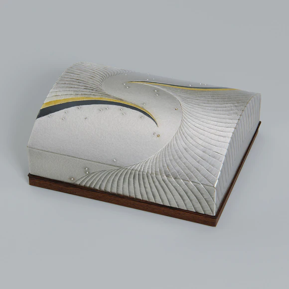 Silver Box with Gold-Copper Alloy Inlay "Ascend"