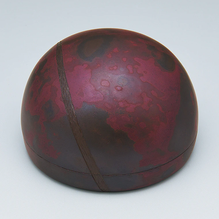 photo Shudo (Reddish Copper) Covered Box "Hope"