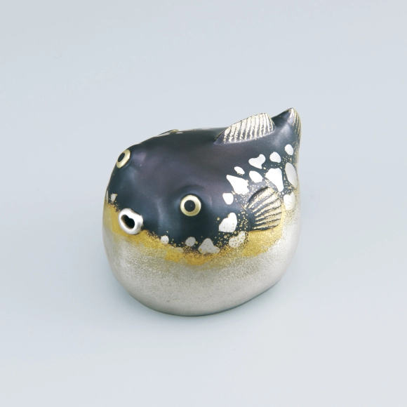 Shakudo Water Dropper in Shape of Pufferfish