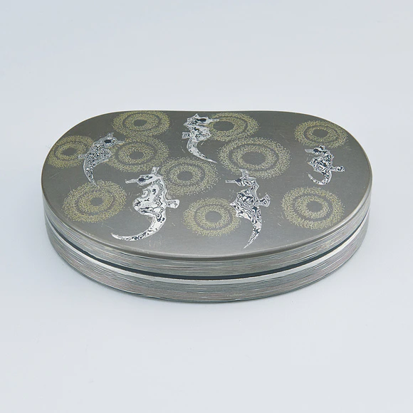 重ね金象嵌水指「清流」(浅井 盛征)｜ギャラリージャパン