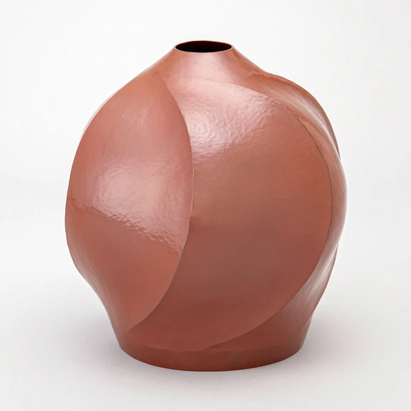 Hammer Worked Flower Vase